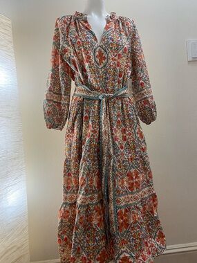 SHOSHANNA Casablanca Tile Cotton Print Dress - New with Tag - Sz 10